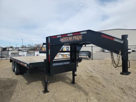 Used 2021 Texas Pride Trailers FB GN 18' Flatbed Trailer