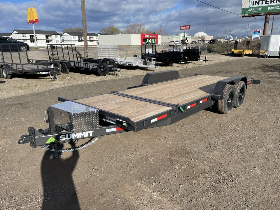 New 2026 Summit Cascade 7x20 16/4 14k Split Deck Tilt Equipment Trailer