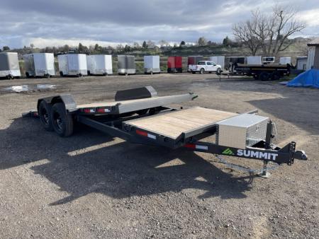 New 2026 Summit Cascade 7x20 16/4 14k Split Deck Tilt Equipment Trailer