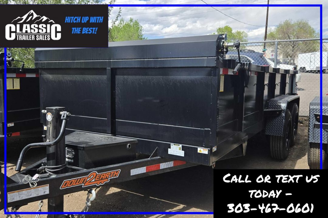 New 2026 Down 2 Earth Trailers DTE716DT8B Dump Trailer