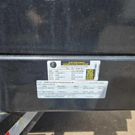 New 2026 Down 2 Earth Trailers DTE716DT8B Dump Trailer