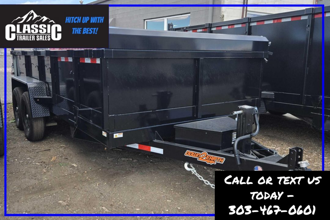 New 2026 Down 2 Earth Trailers DTE716DT7B Dump Trailer