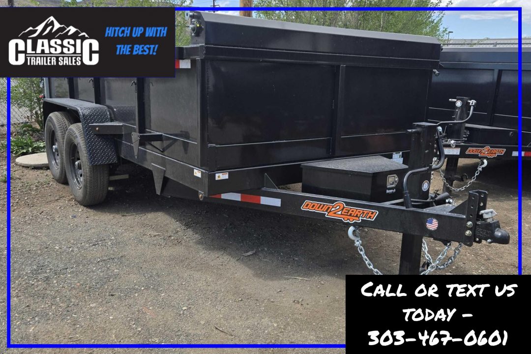 New 2026 Down 2 Earth Trailers DTE714DT7B Dump Trailer