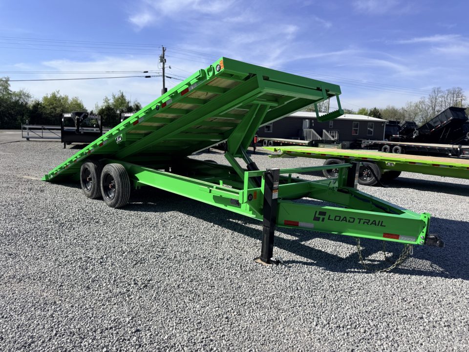 New 2026 Load Trail 102x22 Tandem Pintle Hook Equipment Tilt Deck (16K GVWR) Equipment Trailer