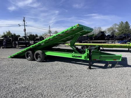 New 2026 Load Trail 102x22 Tandem Pintle Hook Equipment Tilt Deck (16K GVWR) Equipment Trailer