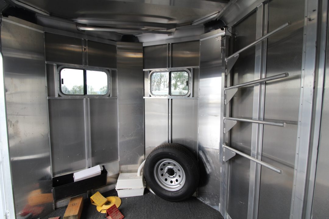 Used 2020 Featherlite 7'6" Tall & Wide Warmblood- XL Tack Room - Many Features! 3 Horse Trailer