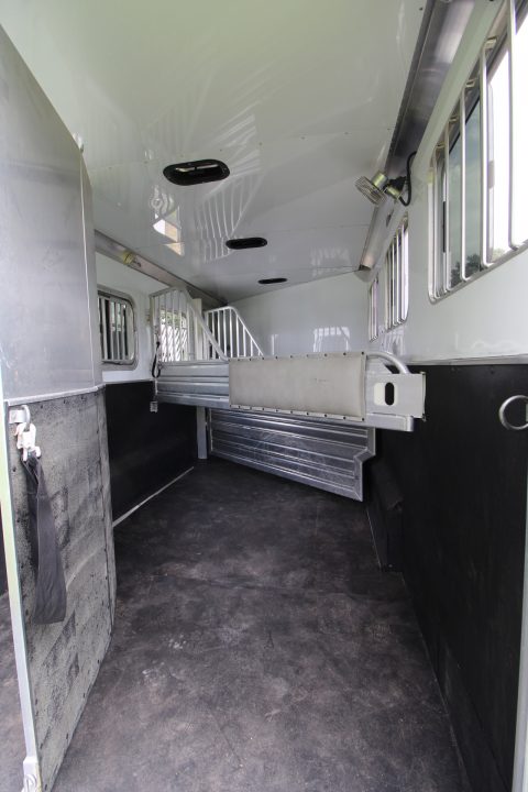 Used 2020 Featherlite 7'6" Tall & Wide Warmblood- XL Tack Room - Many Features! 3 Horse Trailer