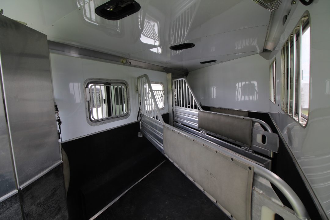 Used 2020 Featherlite 7'6" Tall & Wide Warmblood- XL Tack Room - Many Features! 3 Horse Trailer