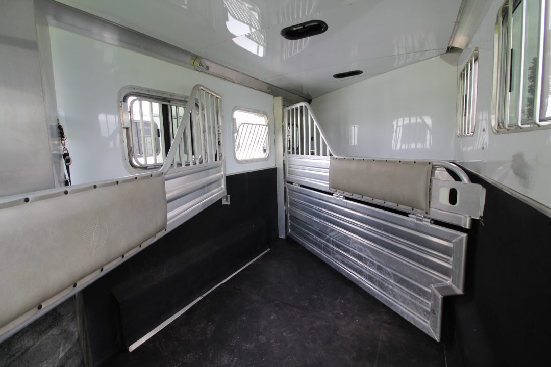 Used 2020 Featherlite 7'6" Tall & Wide Warmblood- XL Tack Room - Many Features! 3 Horse Trailer