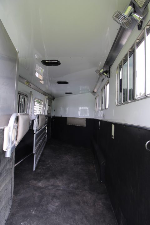 Used 2020 Featherlite 7'6" Tall & Wide Warmblood- XL Tack Room - Many Features! 3 Horse Trailer