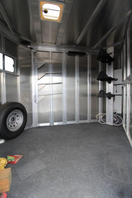Used 2020 Featherlite 7'6" Tall & Wide Warmblood- XL Tack Room - Many Features! 3 Horse Trailer