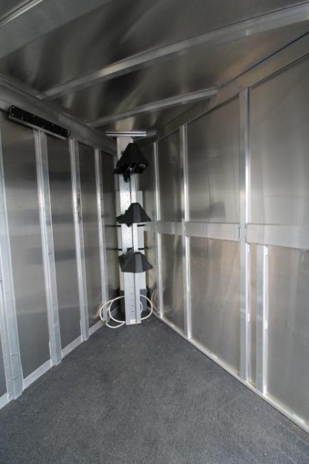 Used 2020 Featherlite 7'6" Tall & Wide Warmblood- XL Tack Room - Many Features! 3 Horse Trailer