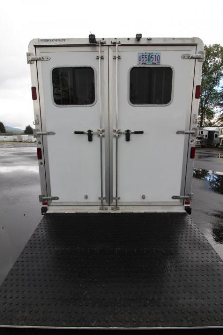Used 2020 Featherlite 7'6" Tall & Wide Warmblood- XL Tack Room - Many Features! 3 Horse Trailer