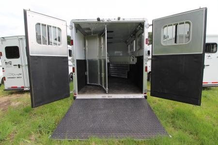 Used 2020 Featherlite 7'6" Tall & Wide Warmblood- XL Tack Room - Many Features! 3 Horse Trailer