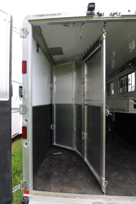 Used 2020 Featherlite 7'6" Tall & Wide Warmblood- XL Tack Room - Many Features! 3 Horse Trailer