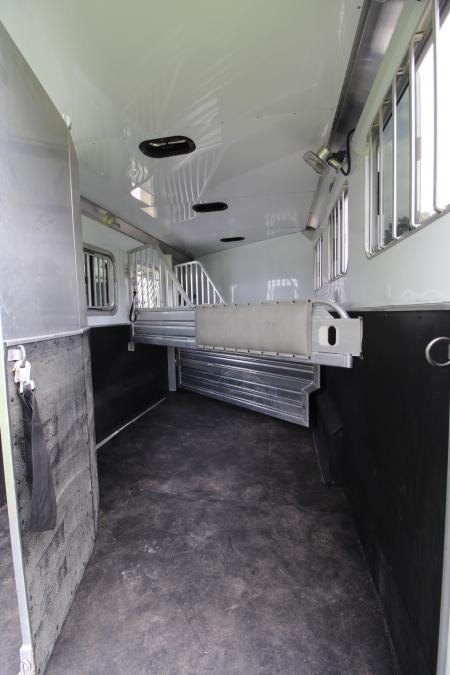 Used 2020 Featherlite 7'6" Tall & Wide Warmblood- XL Tack Room - Many Features! 3 Horse Trailer