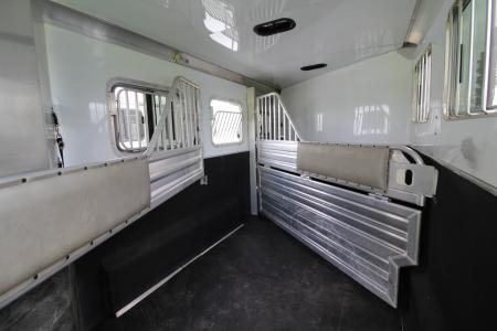 Used 2020 Featherlite 7'6" Tall & Wide Warmblood- XL Tack Room - Many Features! 3 Horse Trailer