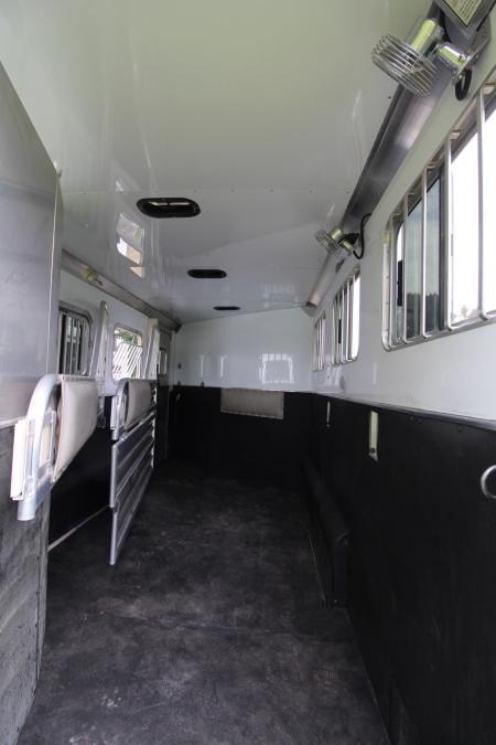 Used 2020 Featherlite 7'6" Tall & Wide Warmblood- XL Tack Room - Many Features! 3 Horse Trailer