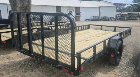 New 2026 PJ TRAILERS 14' x 83 in. Single 5200# Brake Axle Channel Utility Trailer