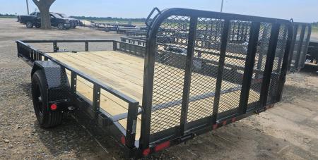 New 2026 PJ TRAILERS 14' x 83 in. Single 5200# Brake Axle Channel Utility Trailer