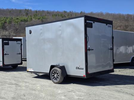 New 2026 Cargo Express 7x12 3.5K Enclosed Trailer- 7' Interior Height- Ramp Door- Blackout Trim- Black Aluminum Wheels- 24" OC Floor Walls and Roof