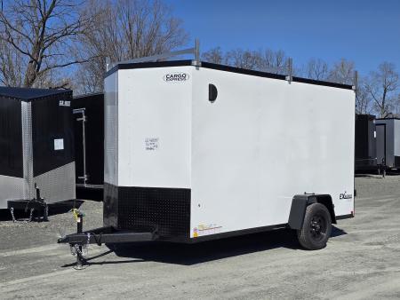 New 2026 Cargo Express 6x12 3K Enclosed Trailer- 6.5' Interior Height- Barn Doors- Ladder Racks- Blackout Trim- Fold Down Stabilizer Jacks- 24  OC Floor Walls and Ceiling
