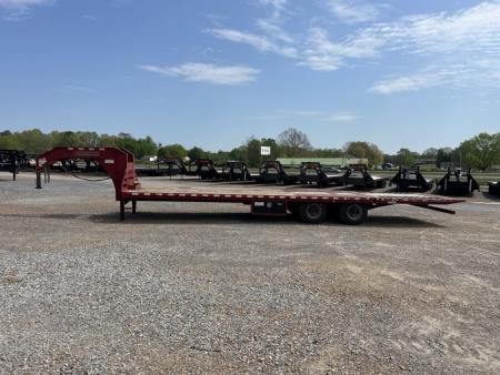 Used 2018 Midsota 32' HYDRO DOVE HYDRO JACKS Gooseneck Flatbed Trailer