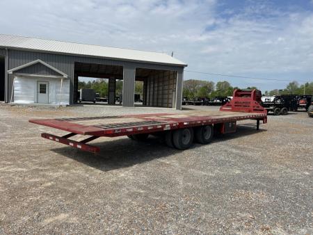 Used 2018 Midsota 32' HYDRO DOVE HYDRO JACKS Gooseneck Flatbed Trailer