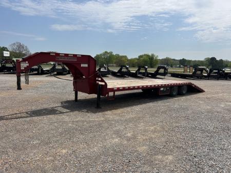 Used 2018 Midsota 32' HYDRO DOVE HYDRO JACKS Gooseneck Flatbed Trailer