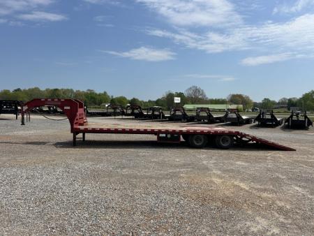 Used 2018 Midsota 32' HYDRO DOVE HYDRO JACKS Gooseneck Flatbed Trailer