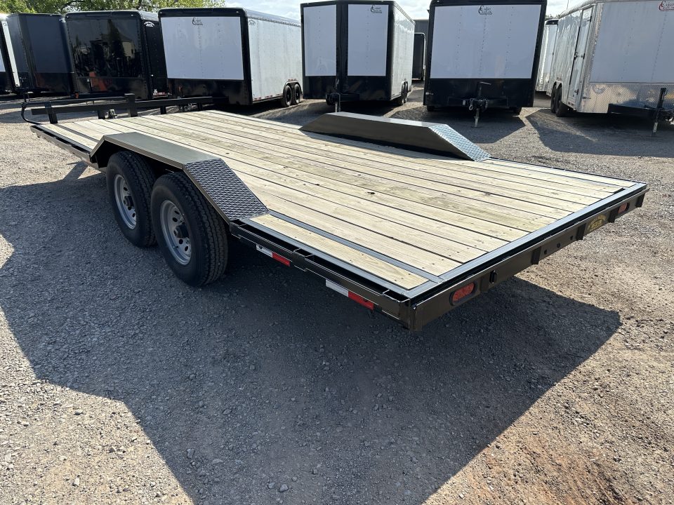 New 2025 Road Boss 102x20 Bumperpull 7k Drive Over Car Hauler Equipment Trailer
