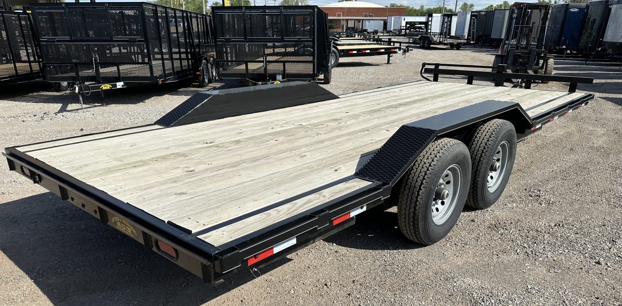 New 2025 Road Boss 102x20 Bumperpull 7k Drive Over Car Hauler Equipment Trailer