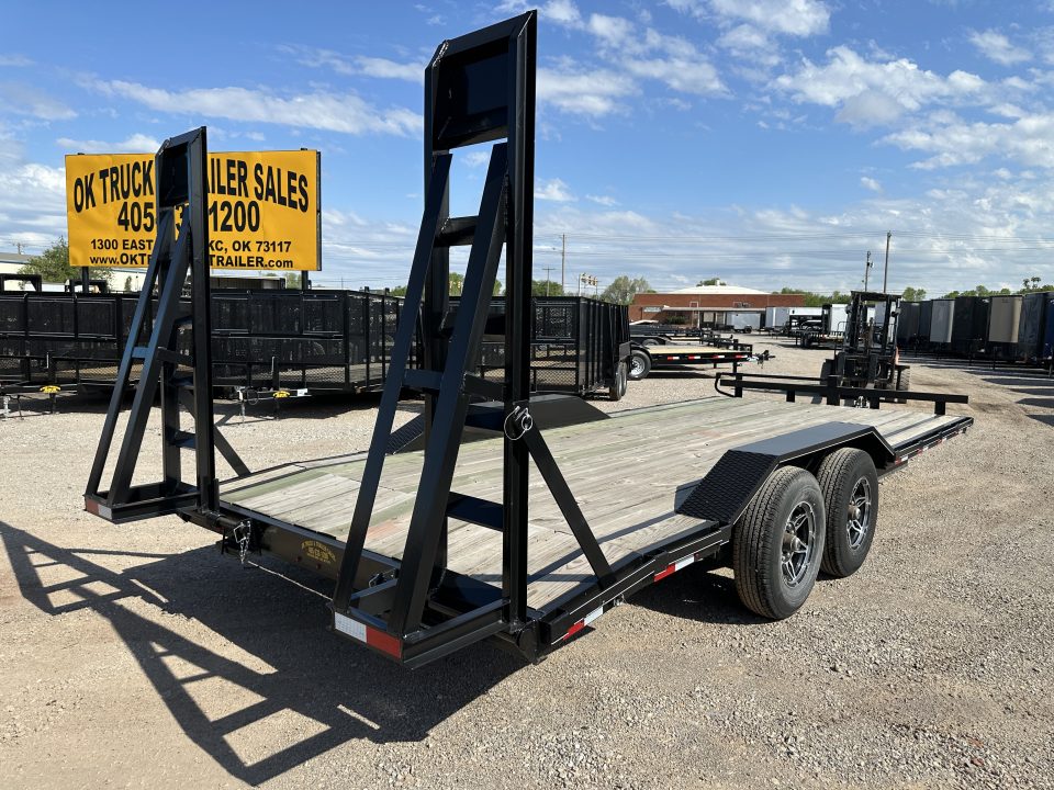 New 2025 Road Boss 102x20 Bumperpull 8k Drive Over Fenders, Stand up ramps Car Hauler Equipment Trailer