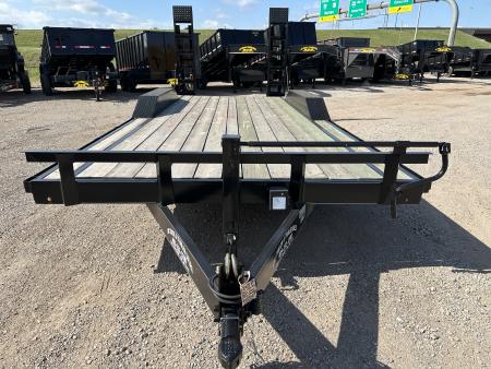 New 2025 Road Boss 102x20 Bumperpull 8k Drive Over Fenders, Stand up ramps Car Hauler Equipment Trailer
