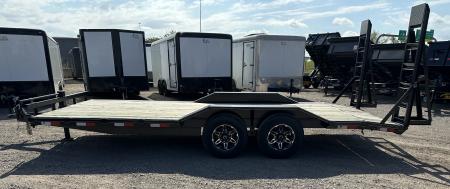 New 2025 Road Boss 102x20 Bumperpull 8k Drive Over Fenders, Stand up ramps Car Hauler Equipment Trailer
