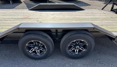 New 2025 Road Boss 102x20 Bumperpull 8k Drive Over Fenders, Stand up ramps Car Hauler Equipment Trailer