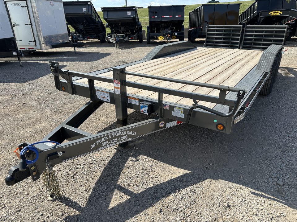 New 2026 East Texas Trailers 102x20 Bumperpull 7k Drive Over Mini Macho Dove Equipment Trailer