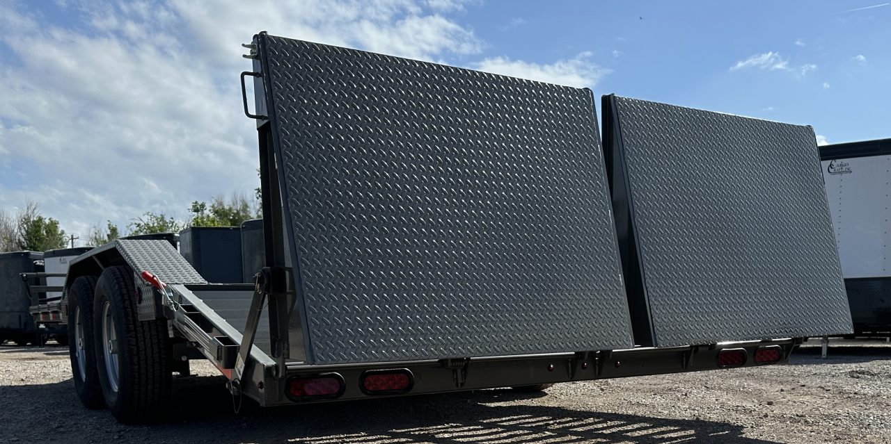 New 2026 East Texas Trailers 102x20 Bumperpull 7k Drive Over Mini Macho Dove Equipment Trailer