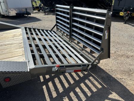 New 2026 East Texas Trailers 102x20 Bumperpull 7k Drive Over Mini Macho Dove Equipment Trailer