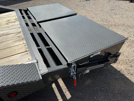 New 2026 East Texas Trailers 102x20 Bumperpull 7k Drive Over Mini Macho Dove Equipment Trailer