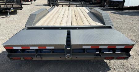 New 2026 East Texas Trailers 102x20 Bumperpull 7k Drive Over Mini Macho Dove Equipment Trailer