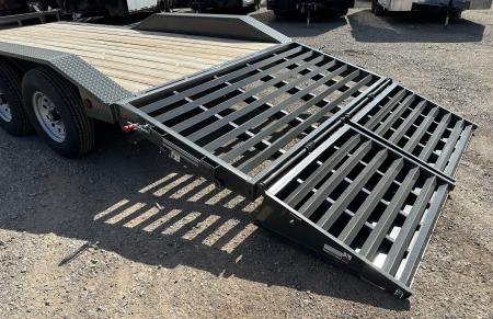 New 2026 East Texas Trailers 102x20 Bumperpull 7k Drive Over Mini Macho Dove Equipment Trailer