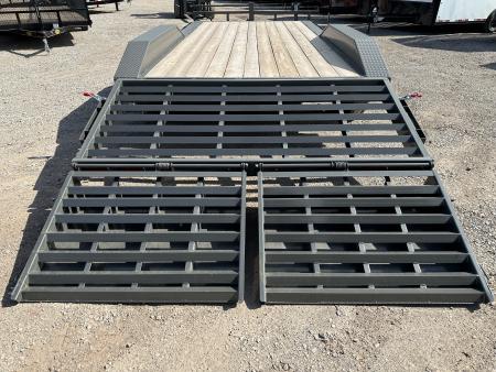New 2026 East Texas Trailers 102x20 Bumperpull 7k Drive Over Mini Macho Dove Equipment Trailer