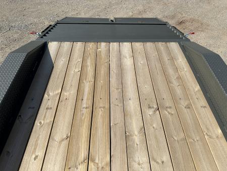 New 2026 East Texas Trailers 102x20 Bumperpull 7k Drive Over Mini Macho Dove Equipment Trailer