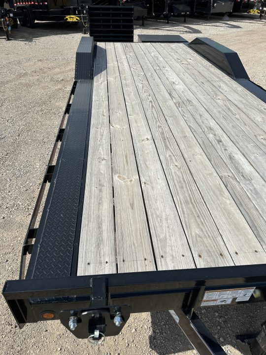 New 2025 East Texas Trailers 102x24 Bumperpull 7k Drive Over Mini Macho Dove Equipment Trailer