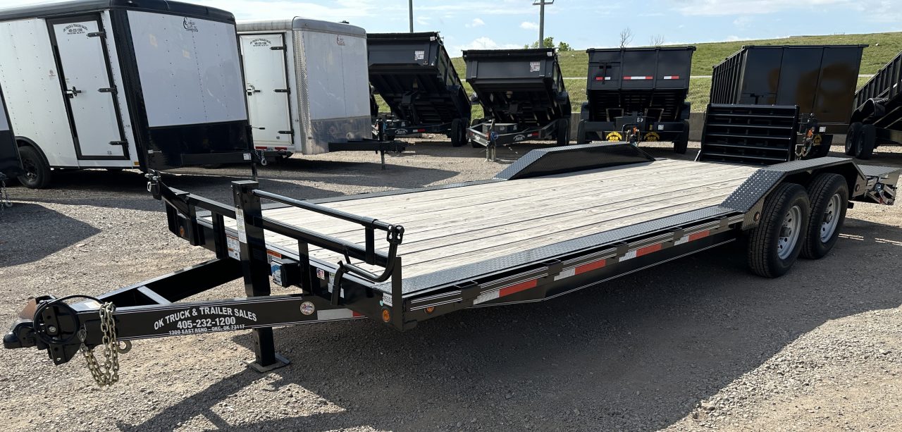 New 2025 East Texas Trailers 102x24 Bumperpull 7k Drive Over Mini Macho Dove Equipment Trailer