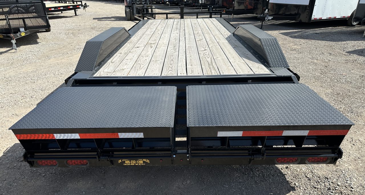 New 2025 East Texas Trailers 102x24 Bumperpull 7k Drive Over Mini Macho Dove Equipment Trailer