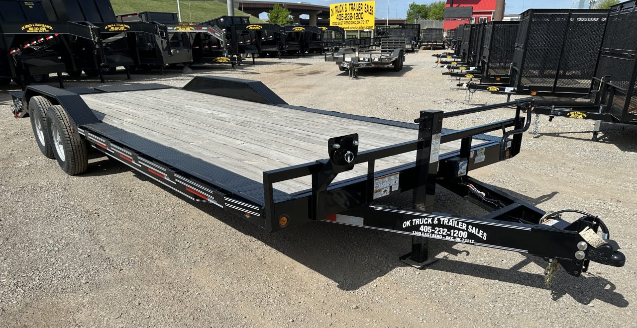 New 2025 East Texas Trailers 102x24 Bumperpull 7k Drive Over Mini Macho Dove Equipment Trailer