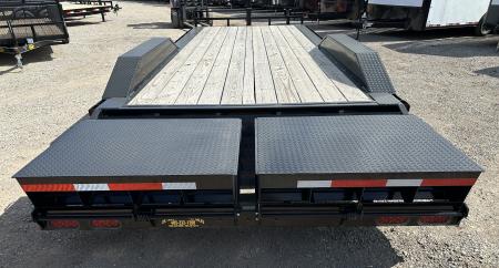 New 2025 East Texas Trailers 102x24 Bumperpull 7k Drive Over Mini Macho Dove Equipment Trailer