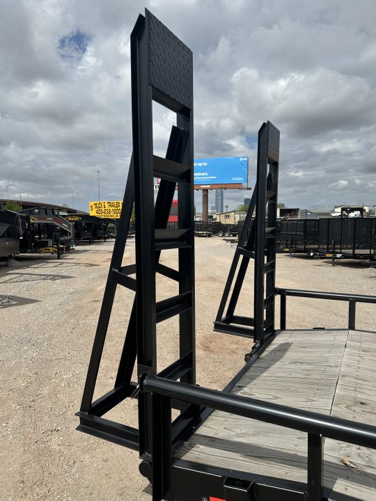 New 2026 Road Boss 83" x 16' Heavy Duty, Pipe Top & Stand Up Ramp Equipment Trailer